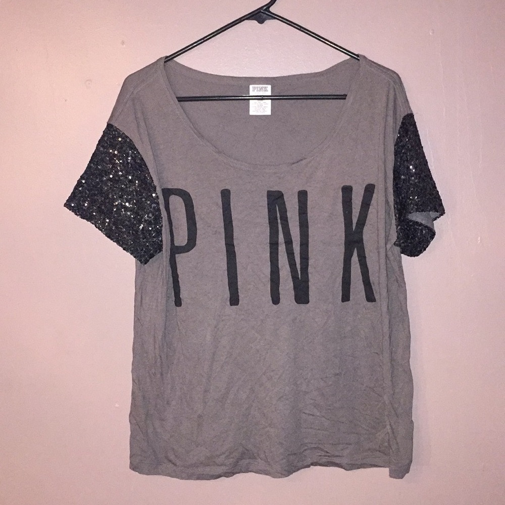 Pink sequence shirt